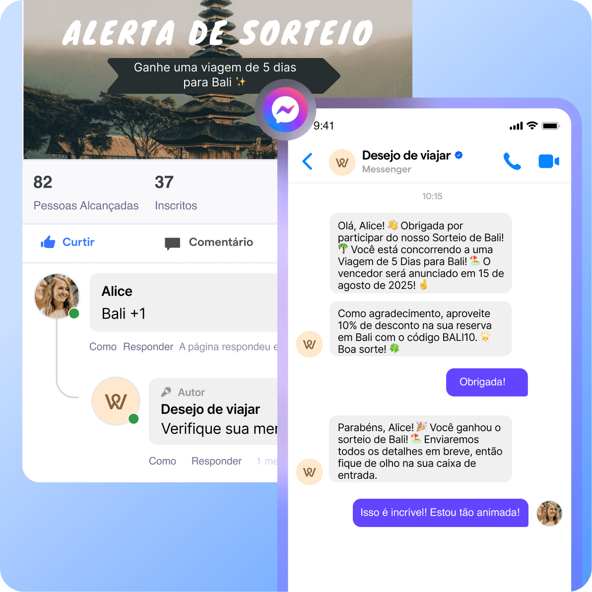 pt br messenger resposta automatica
