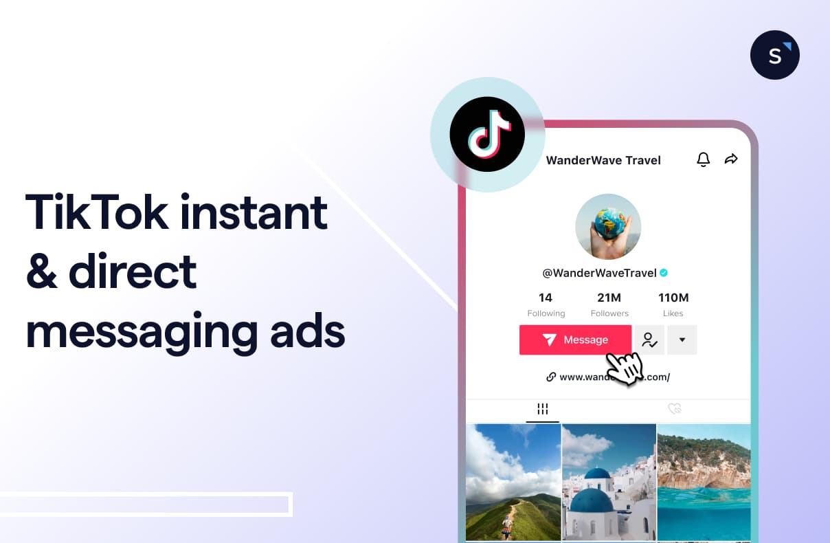 Illustration of how to drive conversions with tiktok instant messaging ads