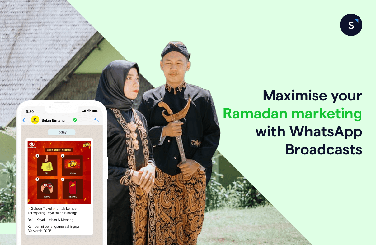 sleekflow client bulan bintang using whatsapp broadcast for their terrrrpalingraya raya campaign