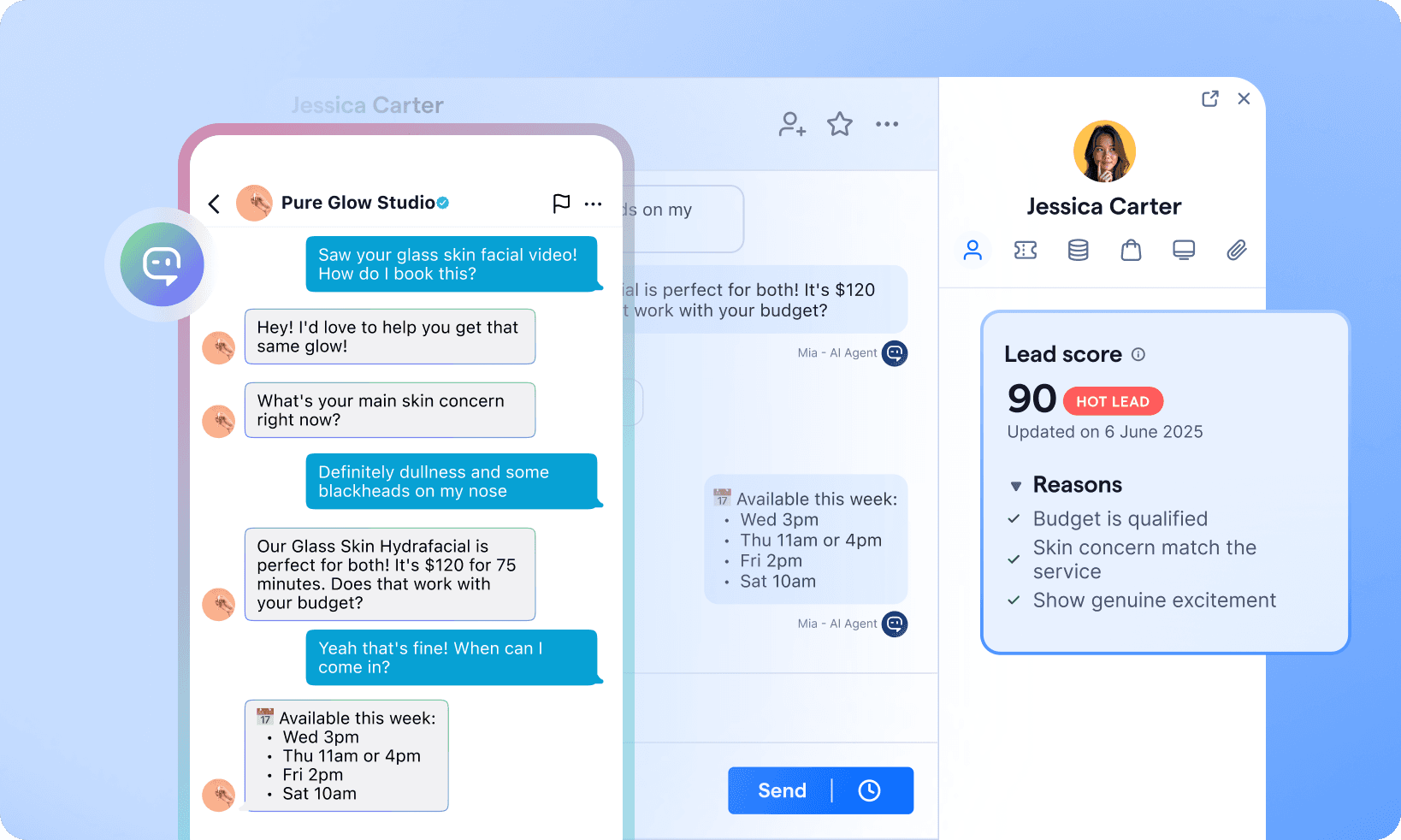 channel page tiktok business messaging lead nurture