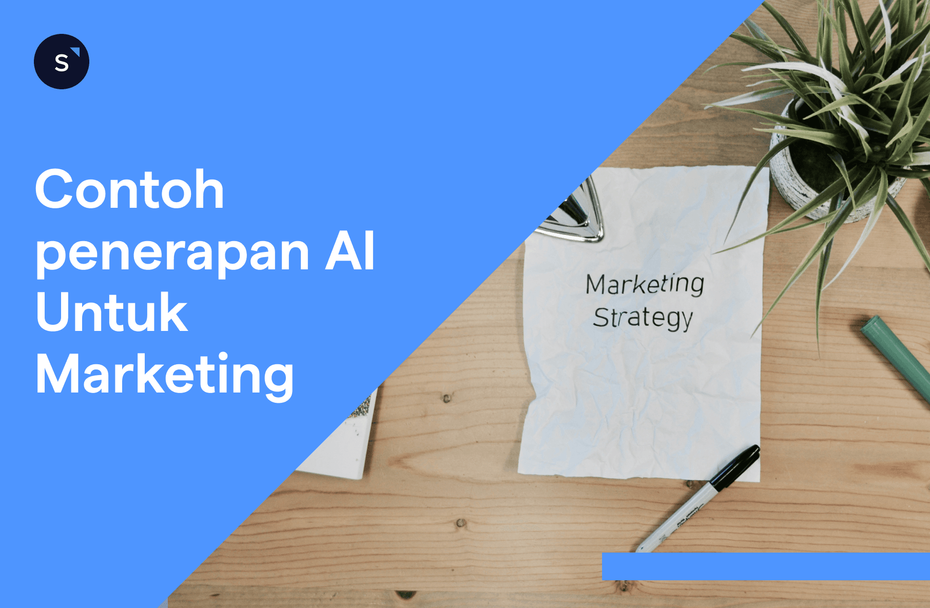 Ilustasi penerapan AI untuk marketing