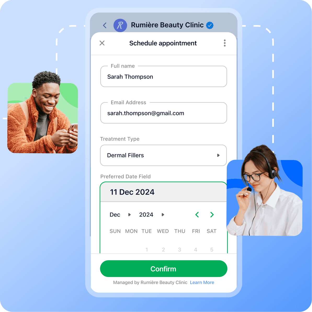whatsapp channel page - whatsapp flow