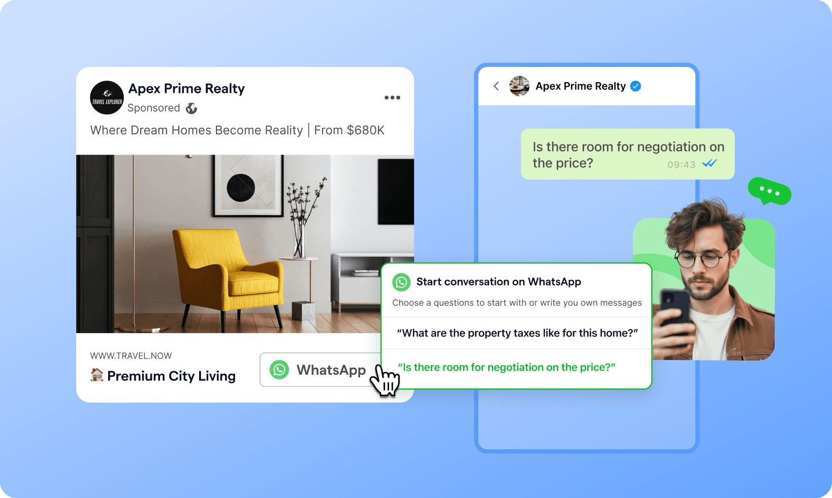 whatsapp channel page lead gen